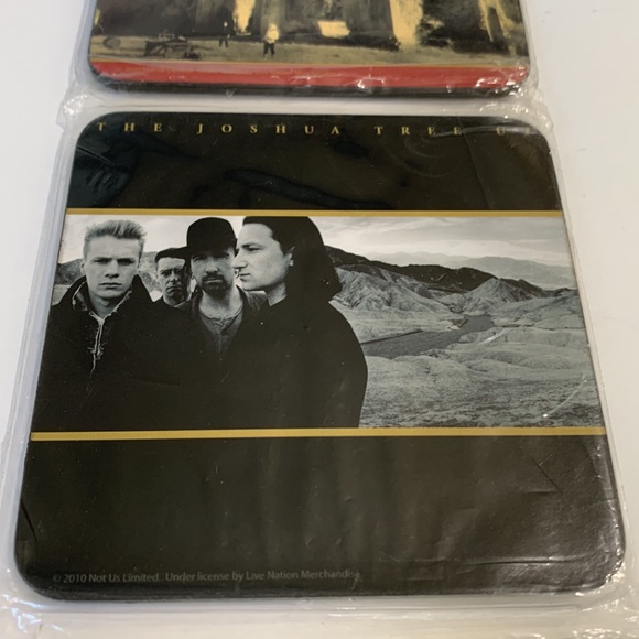 U2 Coaster Set collectible New - Picture 2 of 9